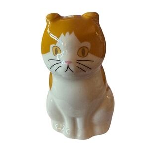 Cat Vase Orange cute kawaii White New